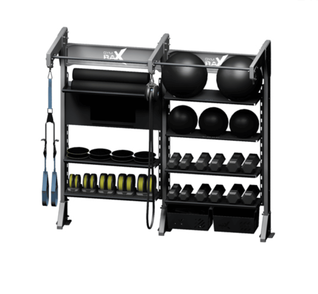 GYMRAX Double Bay Suspension with storage and pull up bar